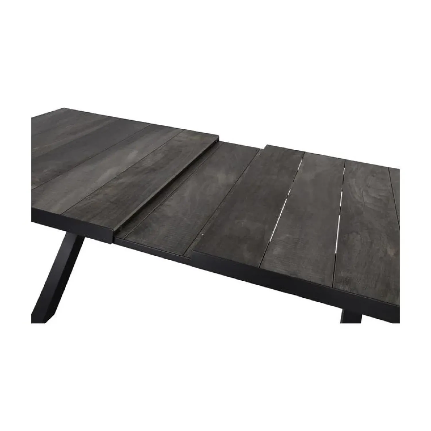 Lesli Living Tuintafels|Uittrektafel Castilla Noir met kruispoot 204-264cm