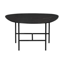 WOOOD Salontafels|Vajen Salontafel organisch Zwart Marmerlook 70cm