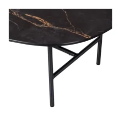 WOOOD Salontafels|Vajen Salontafel organisch Zwart Marmerlook 80cm