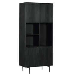 Furndea Wandkasten|Vakkenkasten|Vakkenkast Martin 90 cm zwart