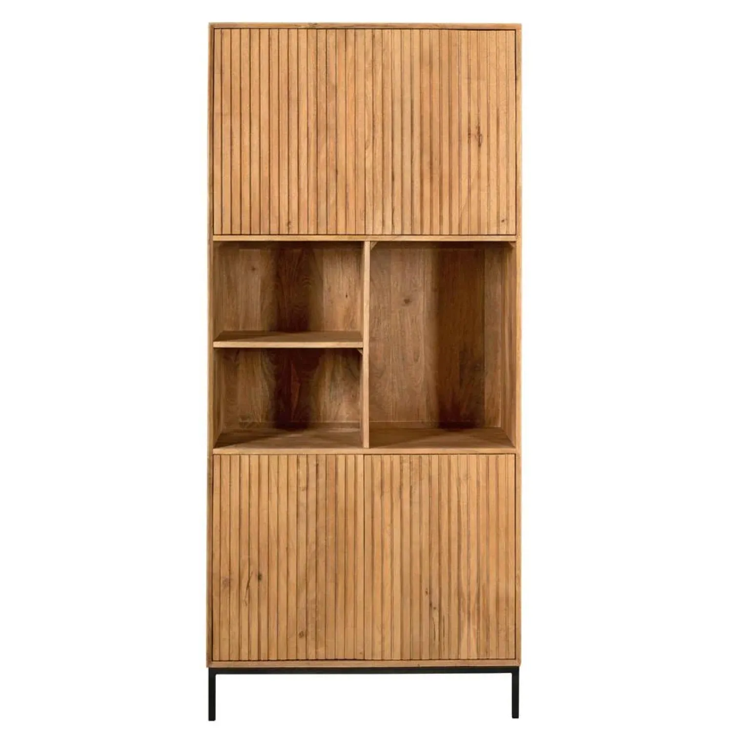 Furndea Vakkenkasten|Industriele Kasten|Vakkenkast Martin Naturel 90cm