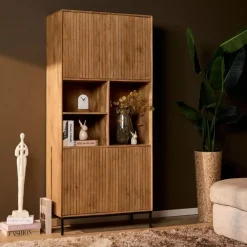 Furndea Vakkenkasten|Industriele Kasten|Vakkenkast Martin Naturel 90cm