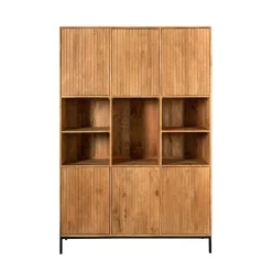 Furndea Vakkenkasten|Industriele Kasten|Vakkenkast Martin XL Naturel 135cm