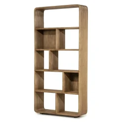 By Boo Vakkenkasten|Industriele Kasten|Vakkenkast Rigato small Mangohout 100cm