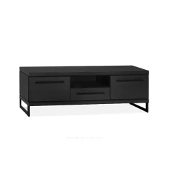 Maison Madera Industriele Kasten|Tv Meubels|Valente Tv meubel klein 2-deurs Zwart 150cm