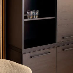 Maison Madera Wandkasten|Industriele Kasten|Valente Wandkast Zwart 120cm