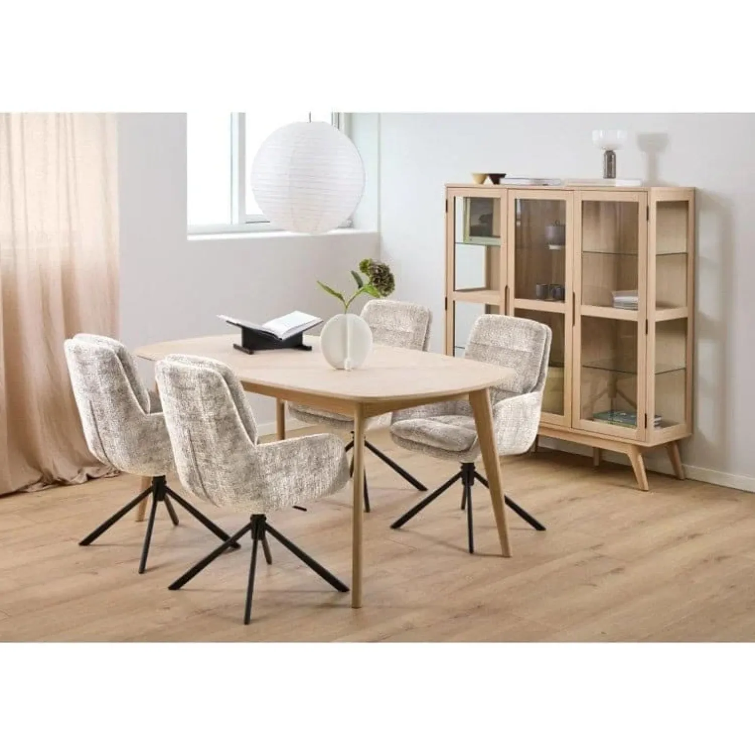Nordhavn Eetkamerstoelen|Valeska Eetkamerstoel Beige