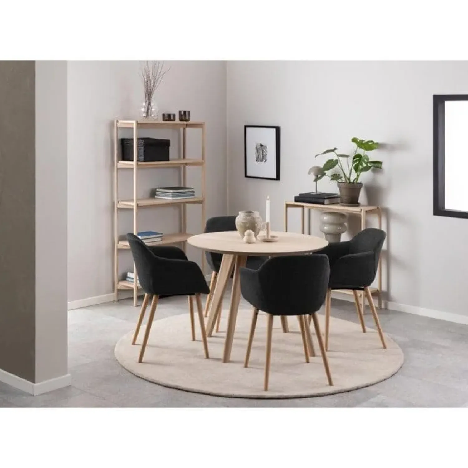 Nordhavn Eettafels|Valetta Eettafel Rond Naturel 100cm
