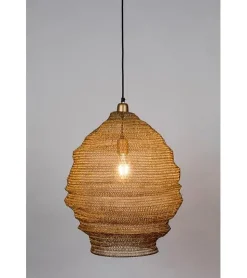 NORI Living Hanglampen|Valier 1-lichts hanglamp goud 48cm