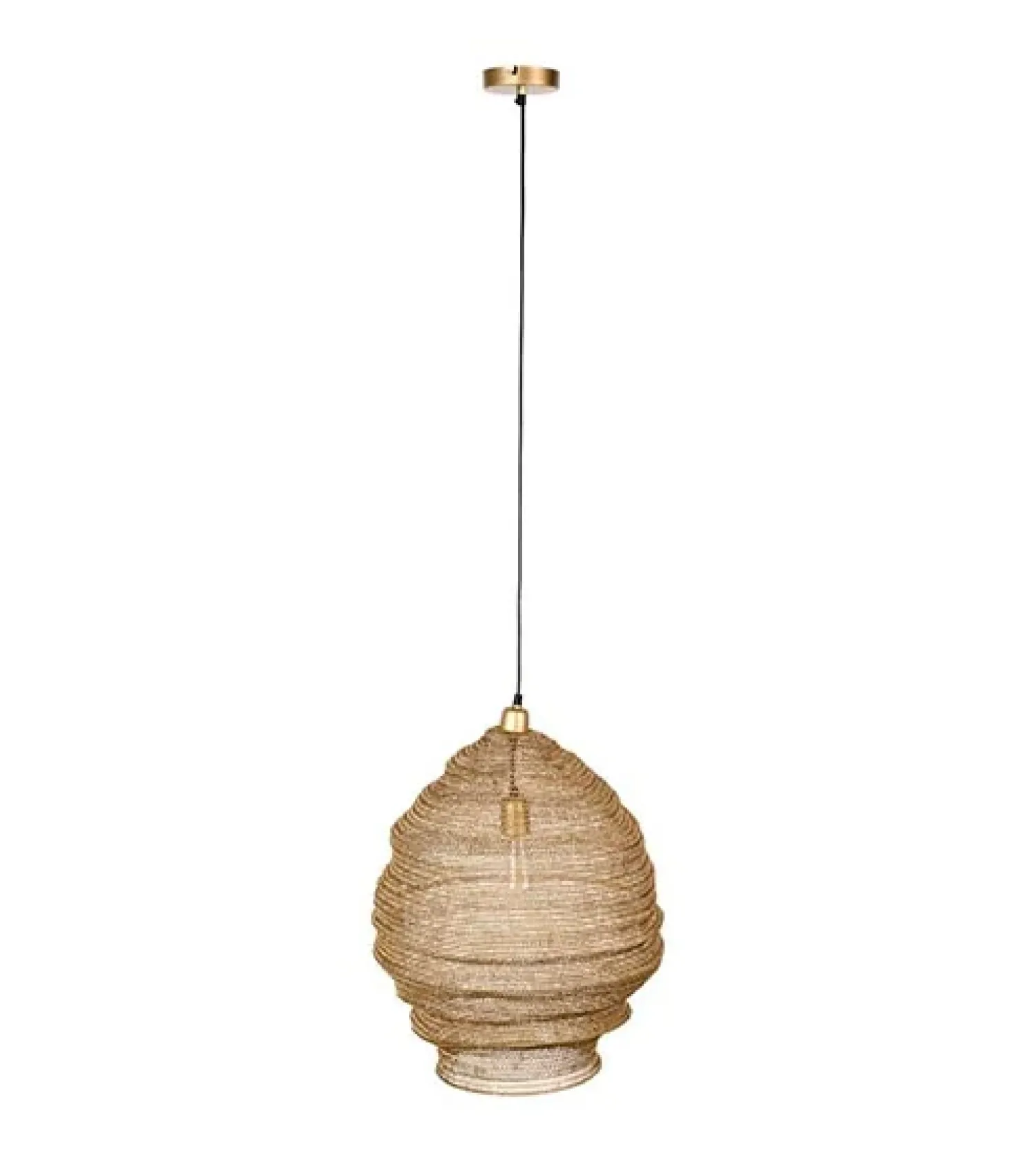 NORI Living Hanglampen|Valier 1-lichts hanglamp goud 48cm