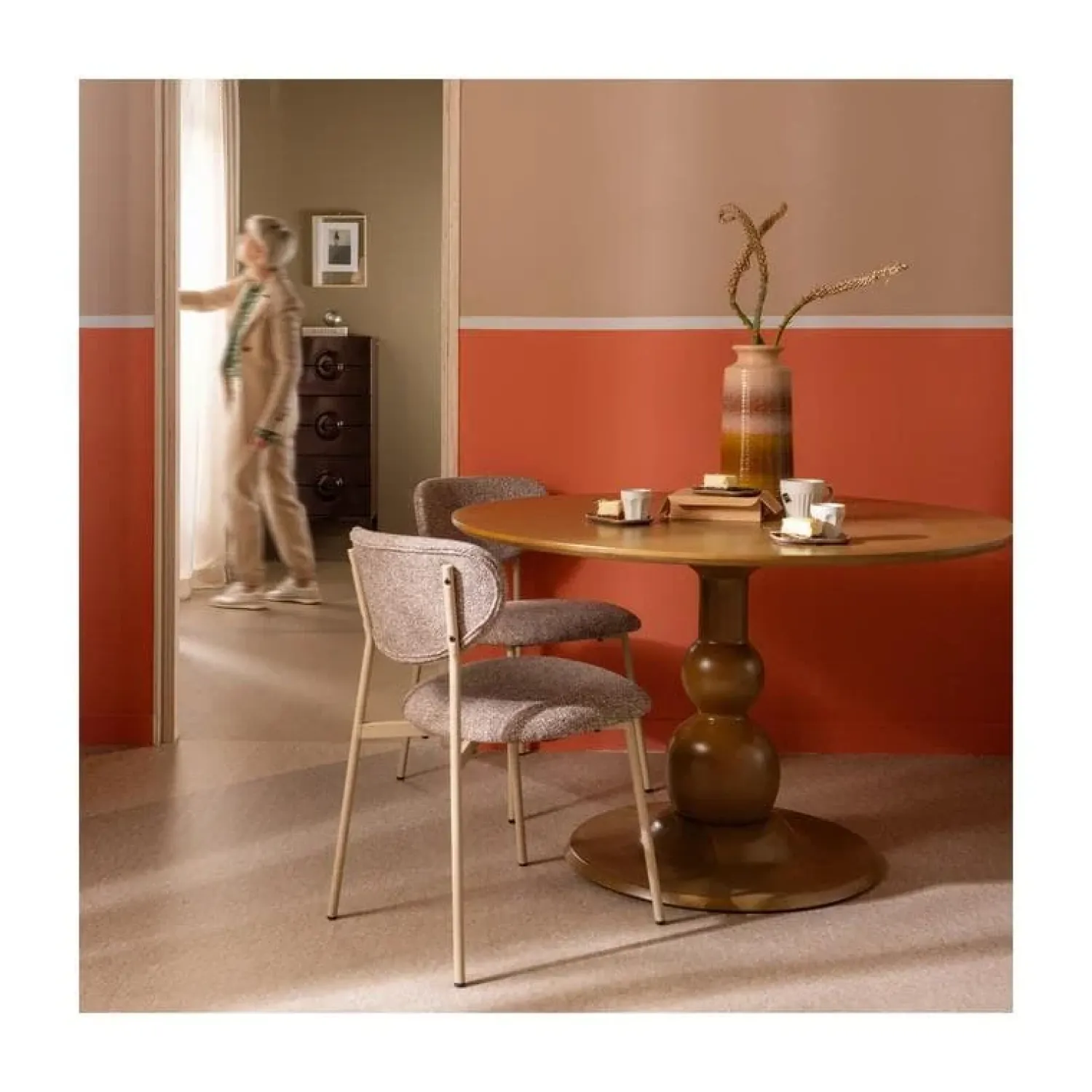 WOOOD Eetkamerstoelen|Valor Eetkamerstoel Zand