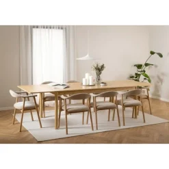 Nordhavn Eetkamerstoelen|Vandis Eetkamerstoel Beige Stof