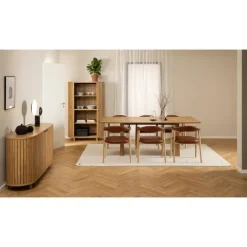 Nordhavn Eetkamerstoelen|Vandis Eetkamerstoel Bruin PU Leer