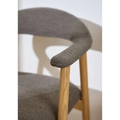 Nordhavn Eetkamerstoelen|Vandis Eetkamerstoel Bruin Stof