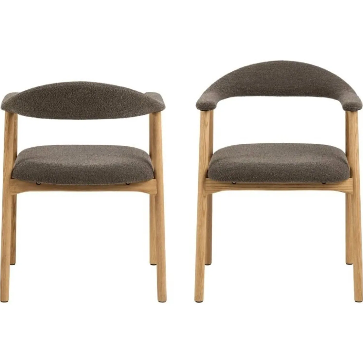 Nordhavn Eetkamerstoelen|Vandis Eetkamerstoel Bruin Stof