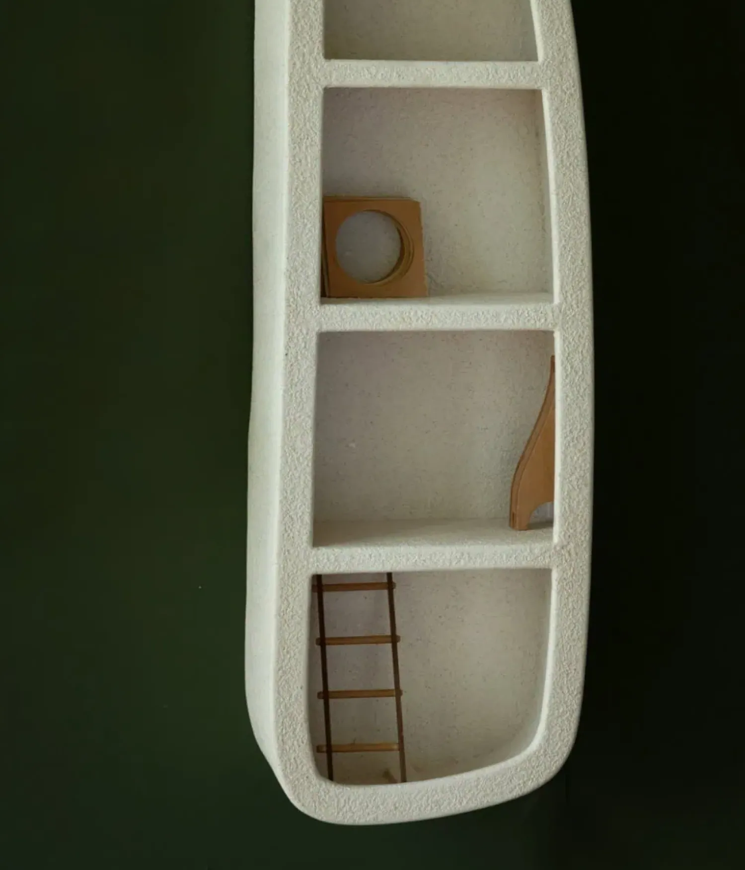 Dutchbone Wandkasten|Industriele Kasten|Veda Wandkast 3 Planken MDF 38cm