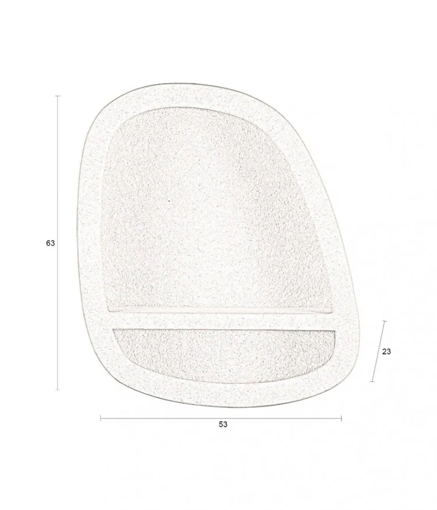 Dutchbone Wandkasten|Industriele Kasten|Veda Wandkast 1 Plank Laag MDF 53cm