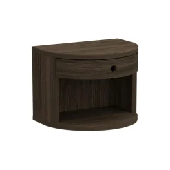Nordhavn Nachtkastjes|Industriele Kasten|Velda Zwevend Nachtkastje Bruin 40cm