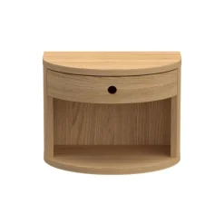 Nordhavn Nachtkastjes|Industriele Kasten|Velda Zwevend Nachtkastje Naturel 40cm