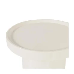WOOOD Bijzettafels|Veluna Bijzettafel rond Hoogglans Zand 51cm
