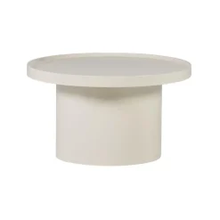 WOOOD Bijzettafels|Veluna Bijzettafel rond Hoogglans Zand 70cm