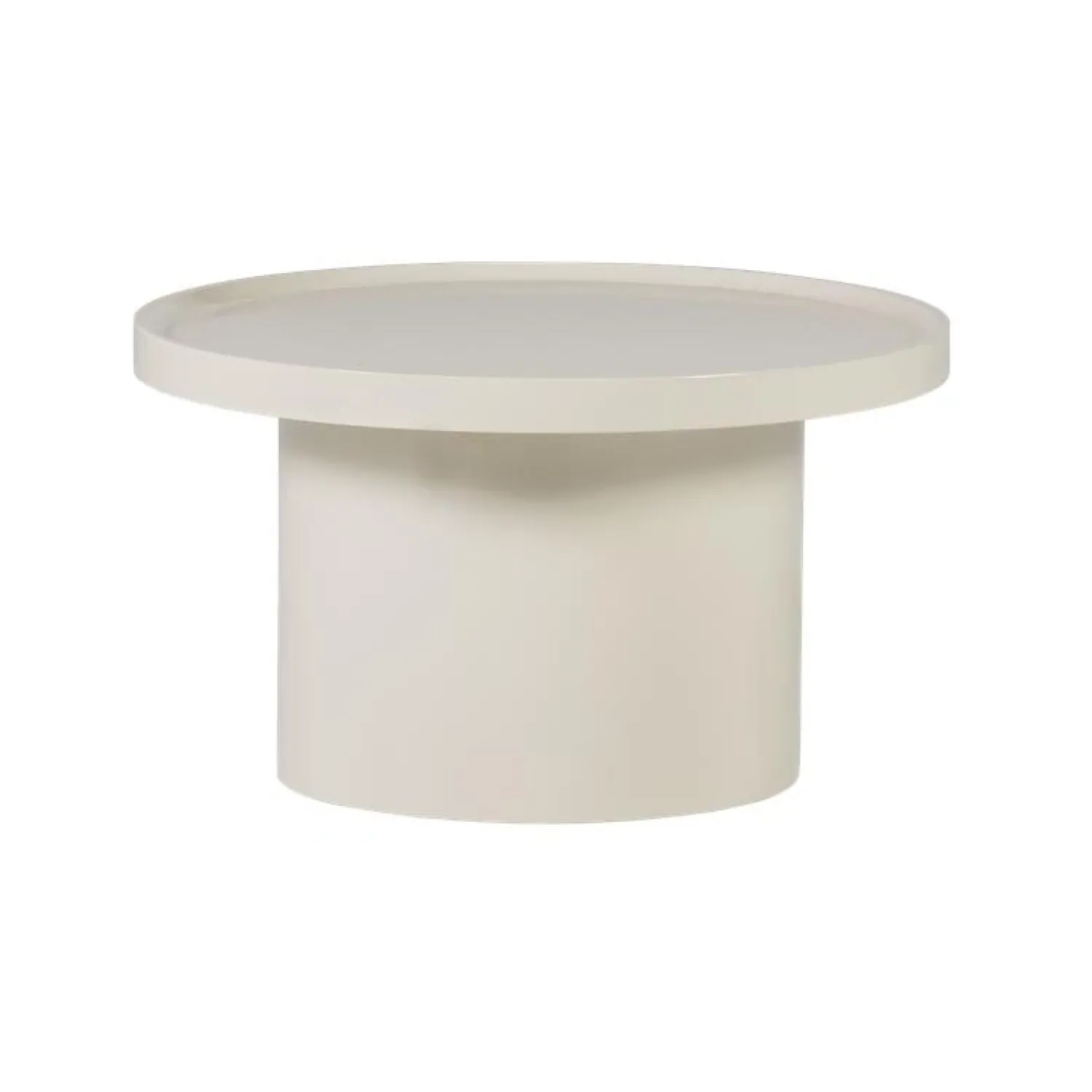 WOOOD Bijzettafels|Veluna Bijzettafel rond Hoogglans Zand 70cm