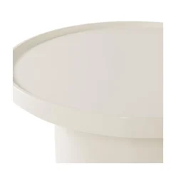 WOOOD Bijzettafels|Veluna Bijzettafel rond Hoogglans Zand 70cm