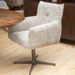 Vellori Design Eetkamerstoelen|Venezia Eetkamerstoel - be lovely nature 01 Iras 360 anodic bruin