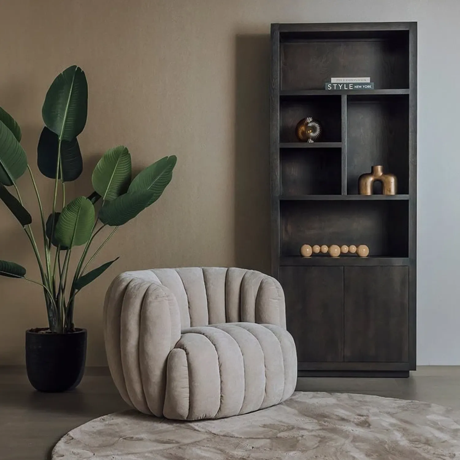 Tower living Fauteuils|Verdi Fauteuil beige stof