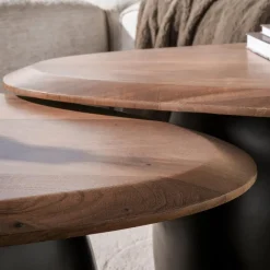 Kalfort Salontafels|Vero Salontafel set van 2 organisch Acaciahout