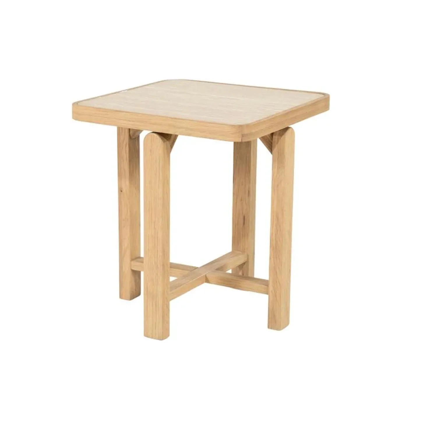 Eleonora Bijzettafels|Vidar Bijzettafel Naturel Travertin 40cm