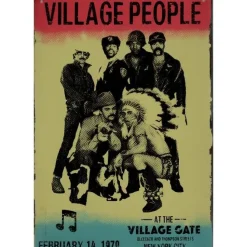Cavetown Metalen Borden|Village People - metalen bord