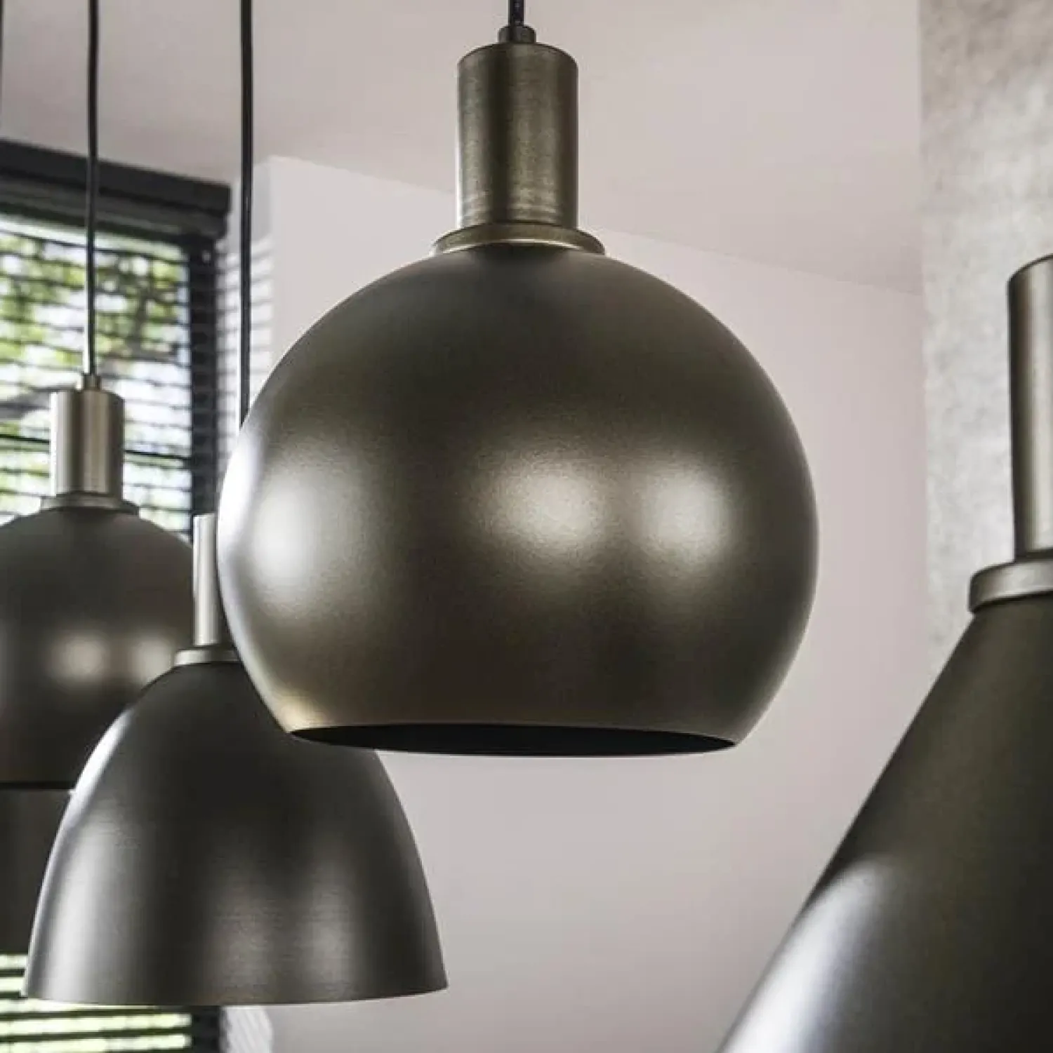 Kalfort Hanglampen|Vinci 5-lichts Hanglamp Sienna bruin