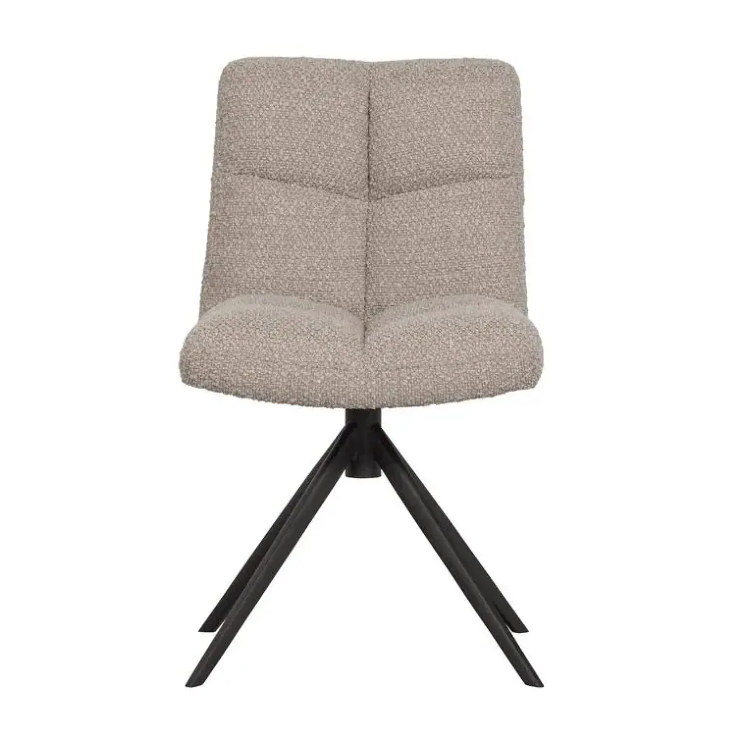 WOOOD Eetkamerstoelen|Vinny Draaistoel Boucle Zand