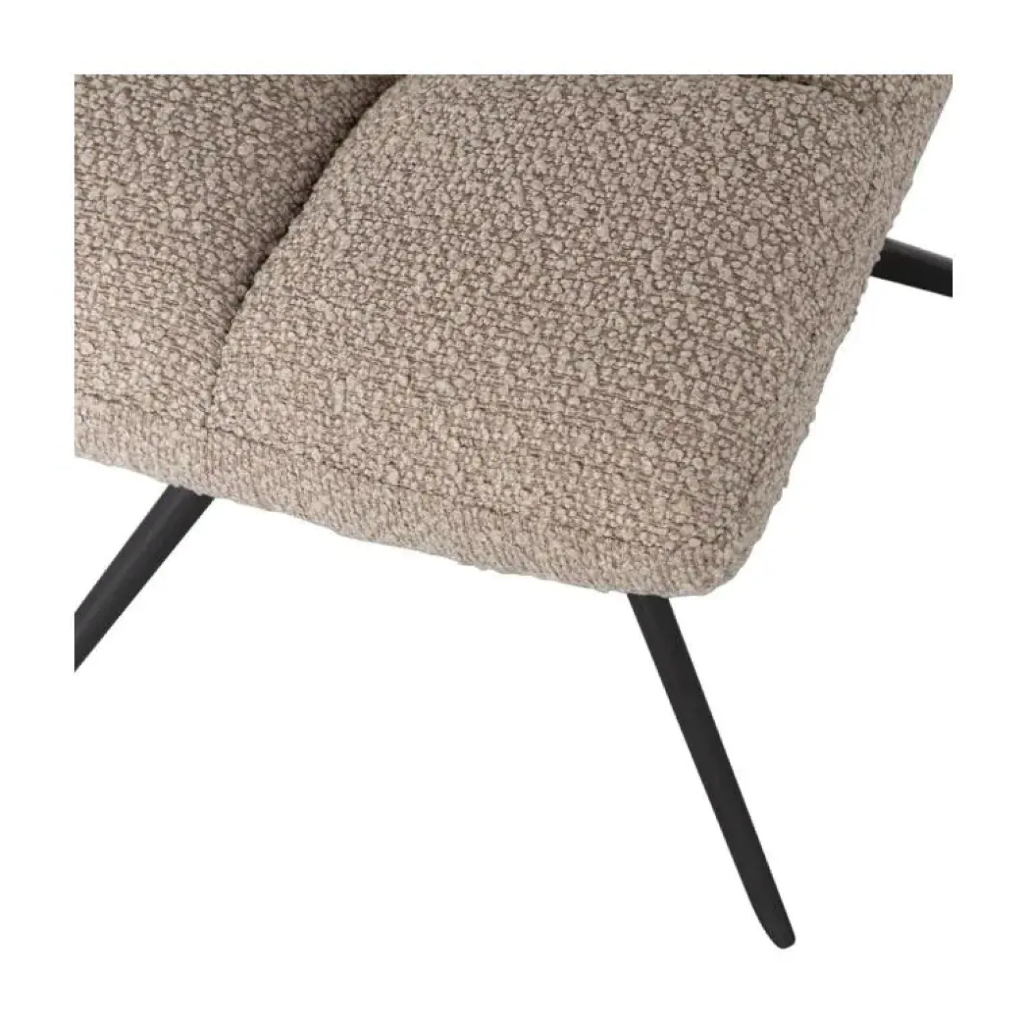 WOOOD Eetkamerstoelen|Vinny Draaistoel Boucle Zand