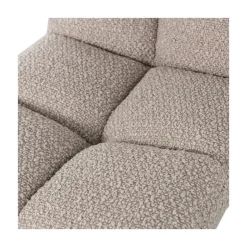 WOOOD Eetkamerstoelen|Vinny Draaistoel Boucle Zand