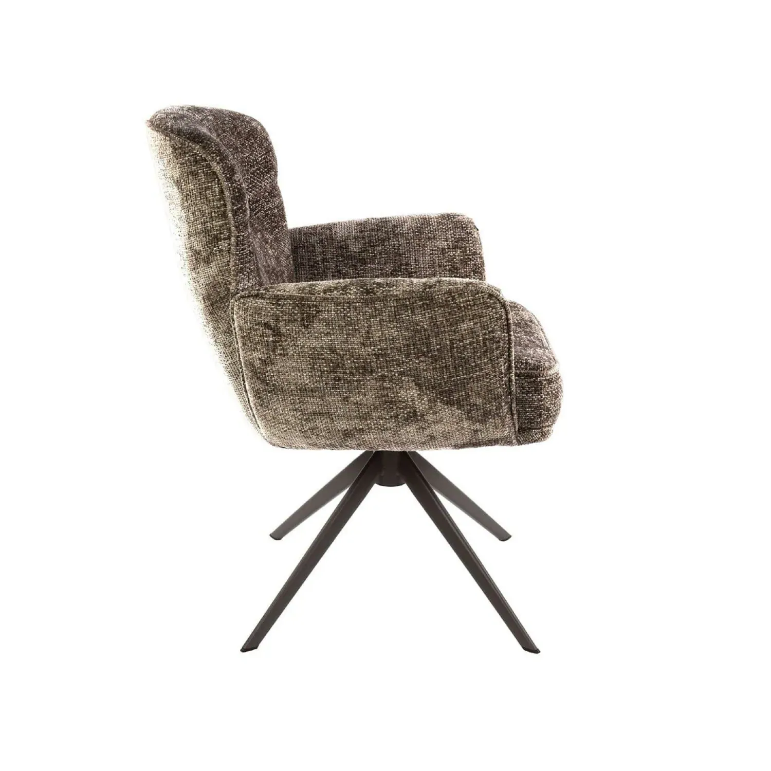 Kalfort Eetkamerstoelen|Vito Eetkamerstoel Hoven champagne-bruin