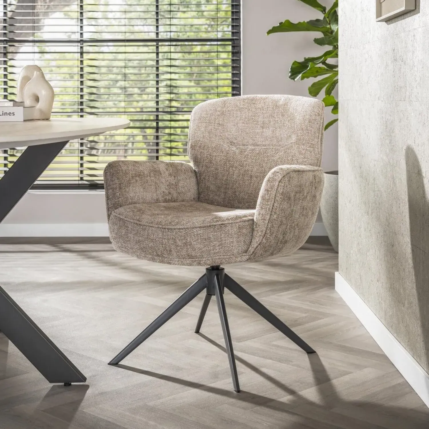 Kalfort Eetkamerstoelen|Vito Eetkamerstoel hoven Zand