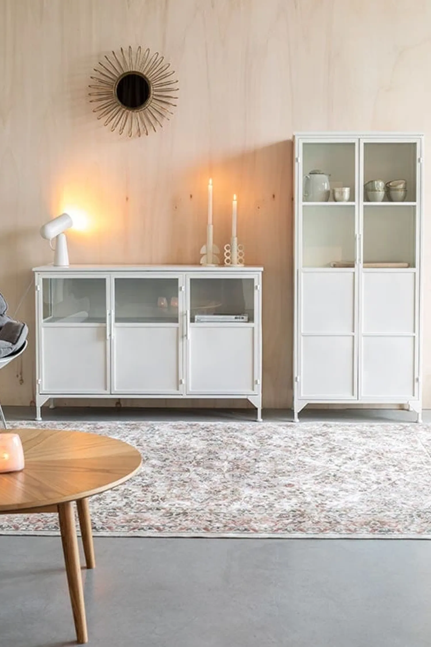 NORI Living Wandkasten|Vitrinekasten|Vitrinekast Miya hoog