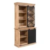 Furndea Vitrinekasten|Industriele Kasten|Vitrinekast Trenso Mangohout 120 cm