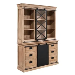 Furndea Vitrinekasten|Industriele Kasten|Vitrinekast Trenso Mangohout 160 cm