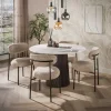 Kalfort Eettafels|Vittoria Eettafel rond Keramiek Bruin 120cm