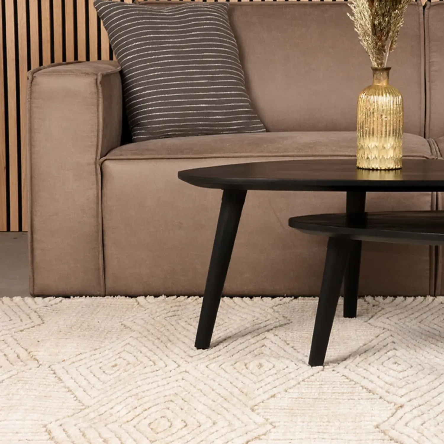 Label51 Vloerkleden|Vloerkleed Cosy Taupe Synthetisch 200x300cm