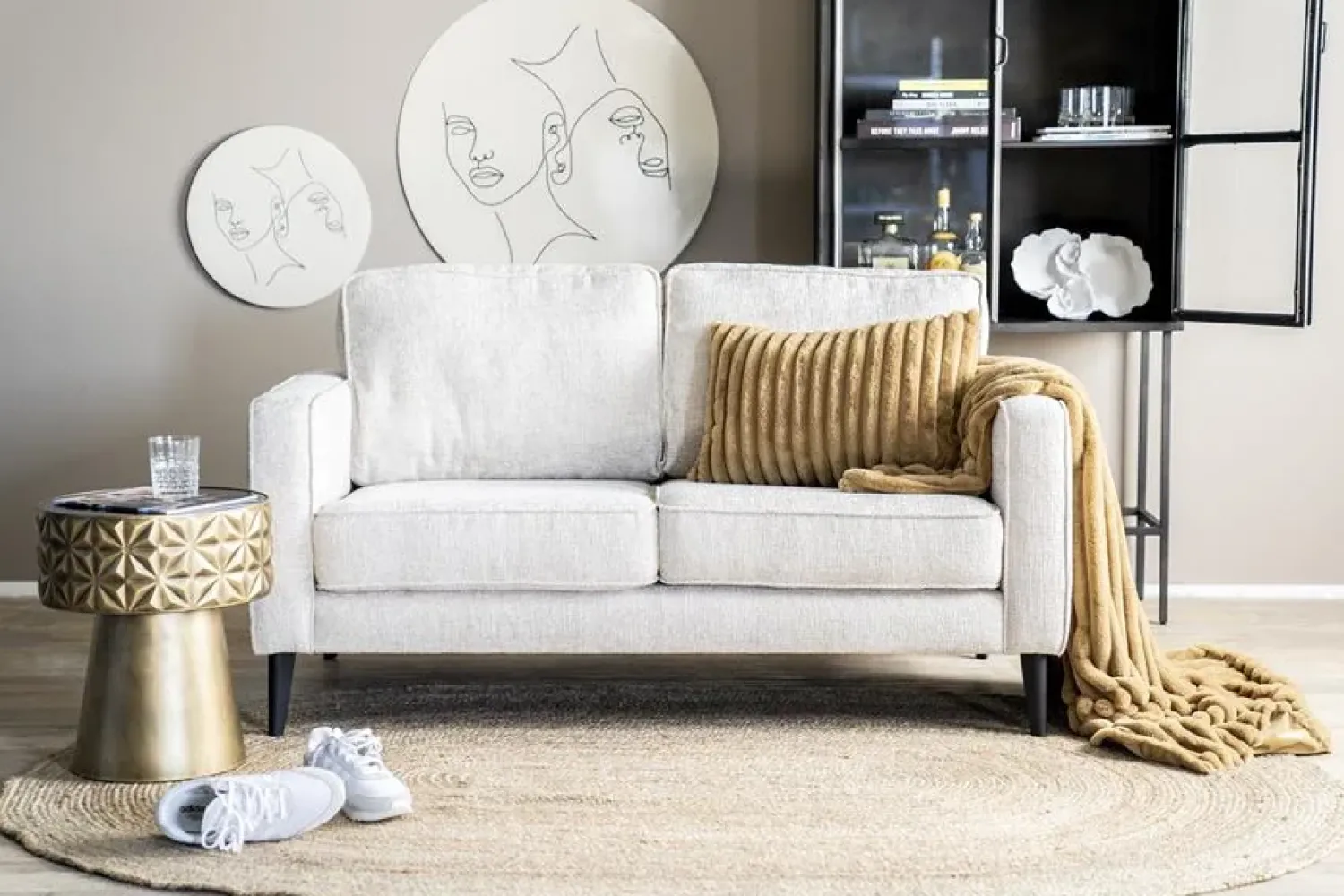By Boo Vloerkleden|Vloerkleed Ramas 160×230 cm naturel