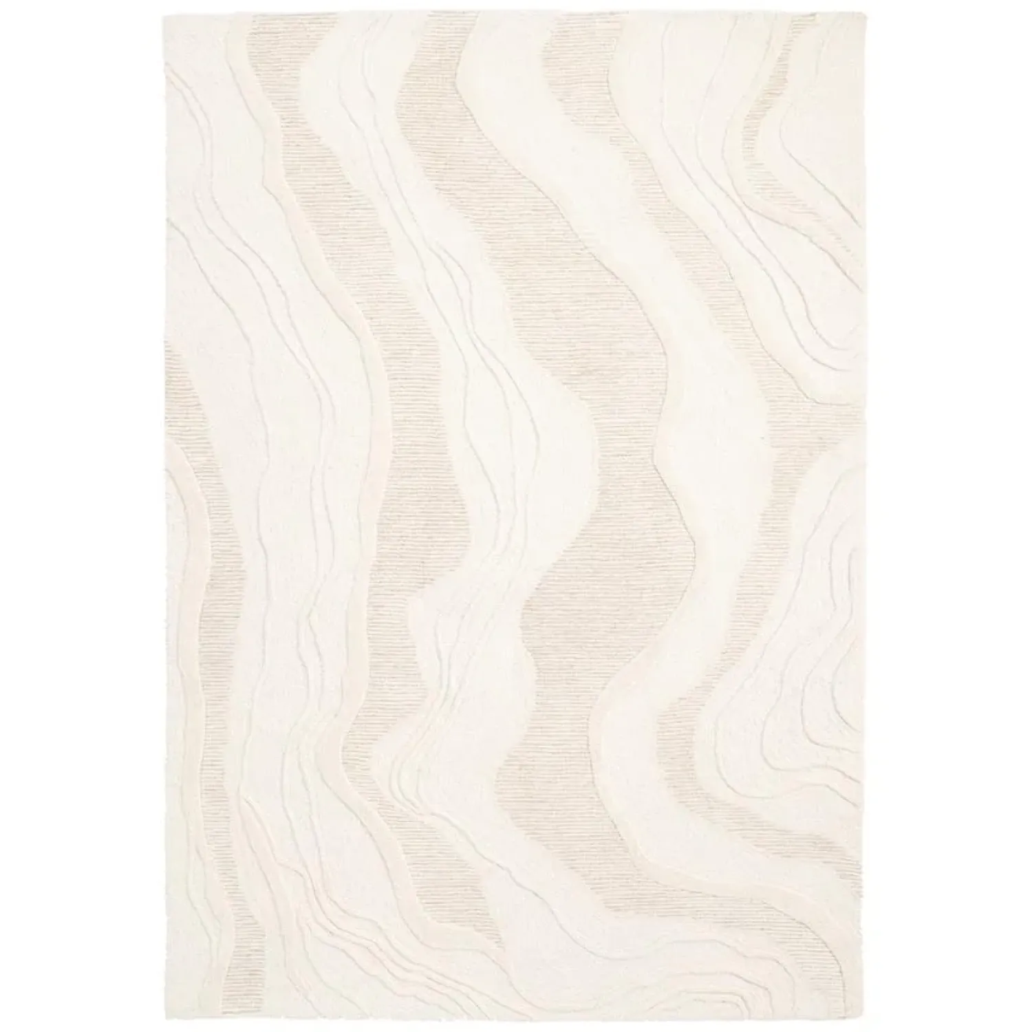 By Boo Vloerkleden|Vloerkleed Soil Wit 190x290cm