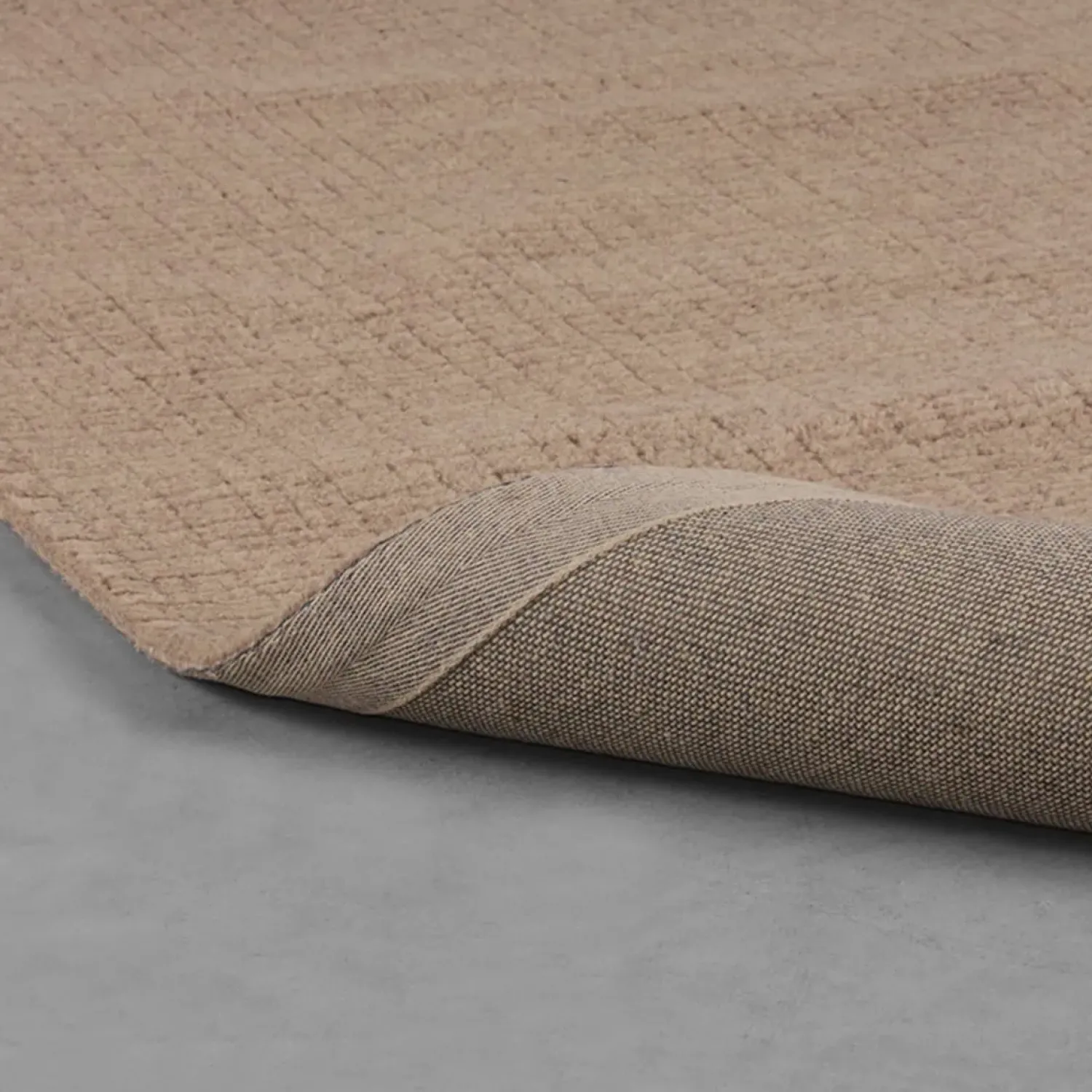 Label51 Vloerkleden|Vloerkleed Wolly Taupe Wol 160x230cm