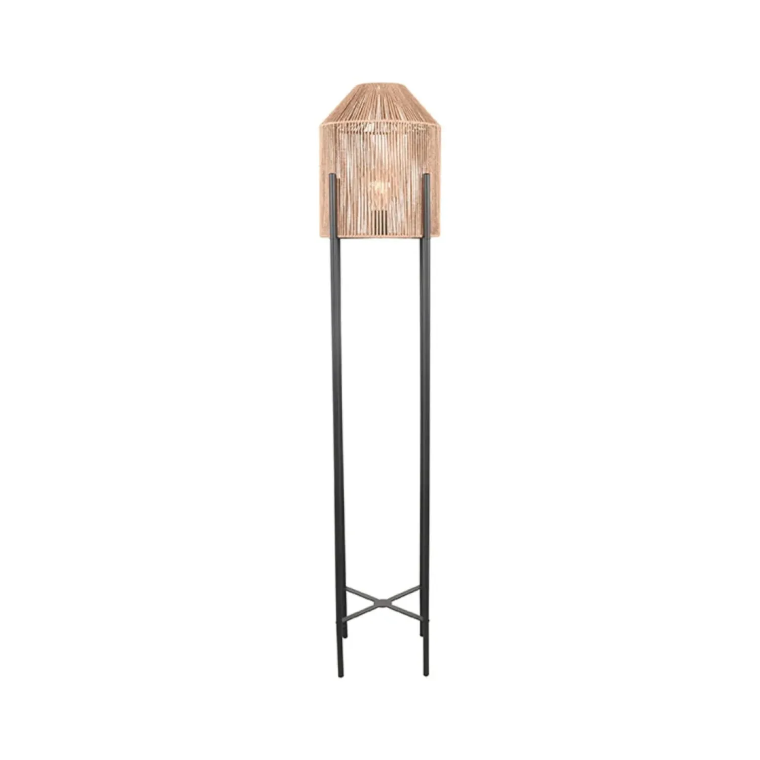 Label51 Vloerlampen|Vloerlamp Ibiza Naturel Jute 1-Lichts