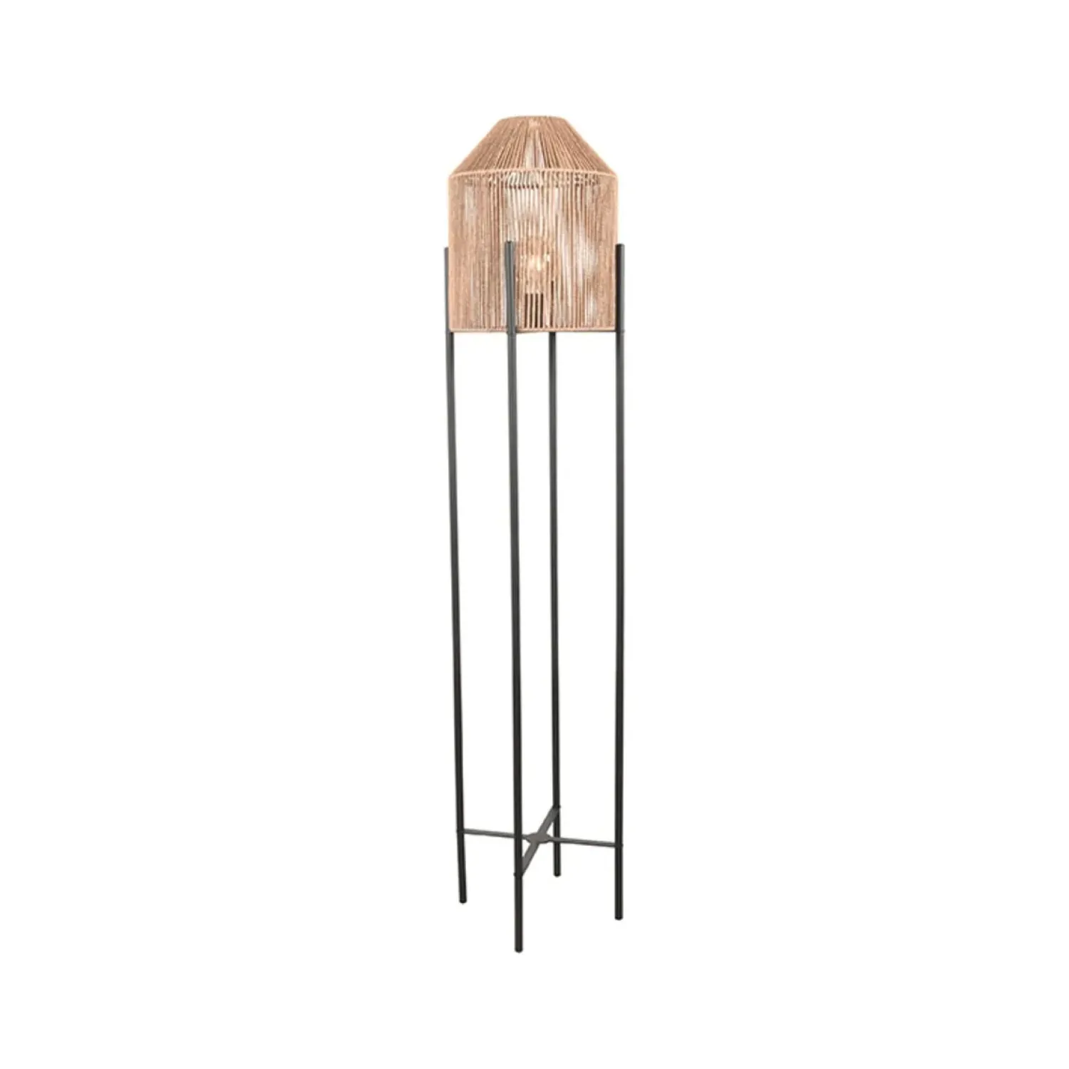 Label51 Vloerlampen|Vloerlamp Ibiza Naturel Jute 1-Lichts