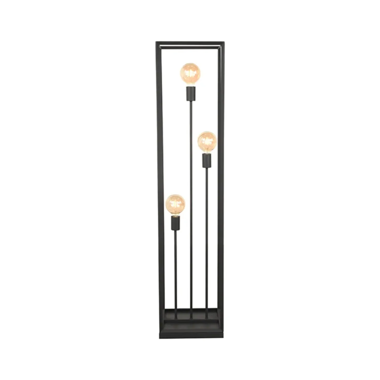 Label51 Vloerlampen|Vloerlamp Tetto 3-Lichts Zwart Metaal