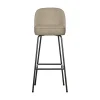 WOOOD Barkrukken|Vogue Barstoel Hoog Boucle Beige